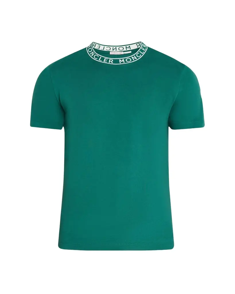 Moncler Men's Logo-Collar Jersey T-Shirt