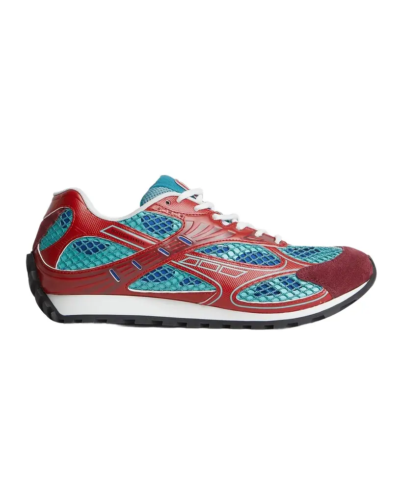 Bottega Veneta Orbit Technical Fishnet Low-Top Sneakers