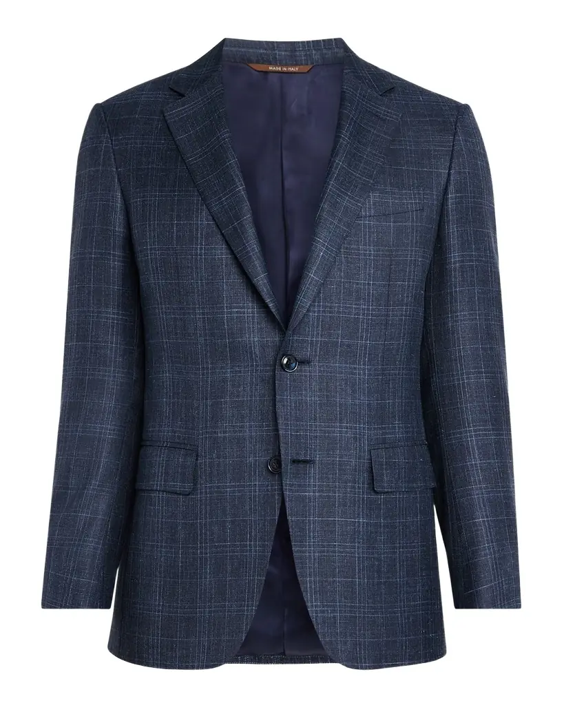Canali Men 's Tonal Plaid Sport Coat