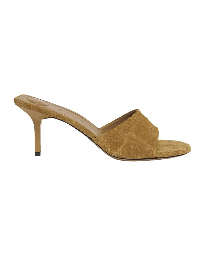 Jacquemus Les Mules Cubisto Leather Slide Sandals