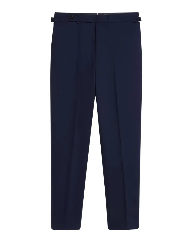 dunhill Men 's Wool Flat-Front Trousers