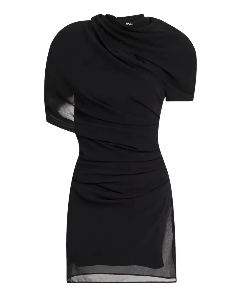 Jacquemus La Castagna Draped Mini Dress