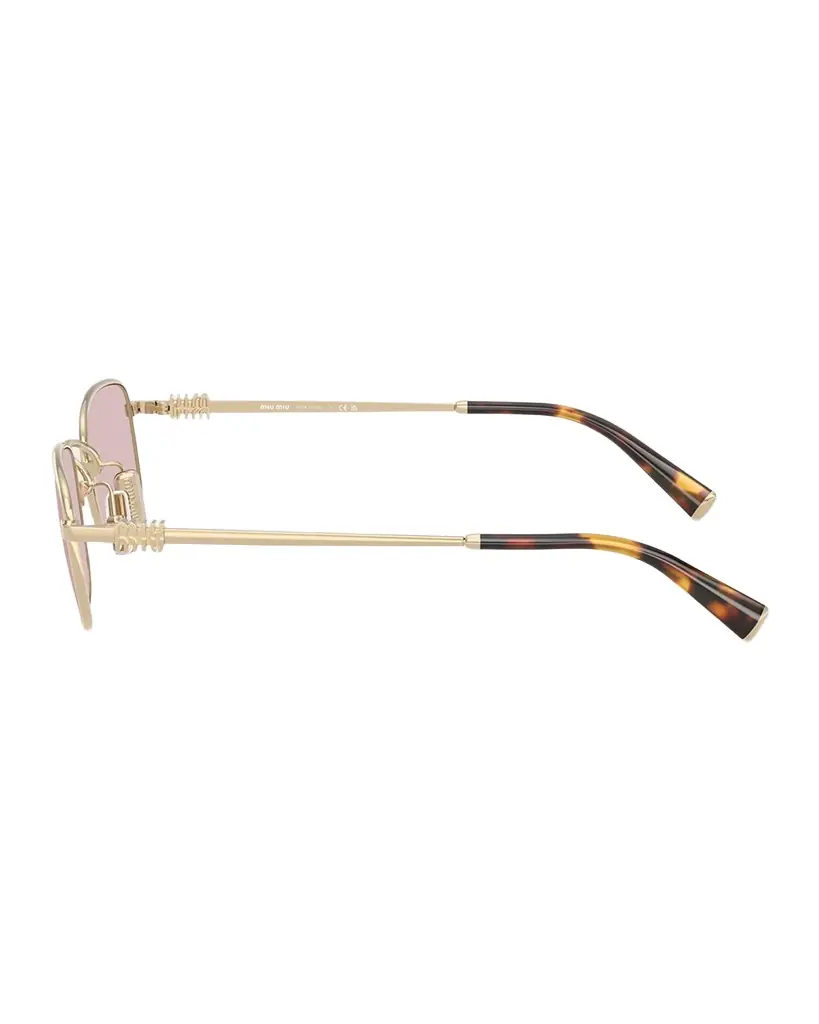 Miu Miu MUA53S Rectangular Metal Sunglasses