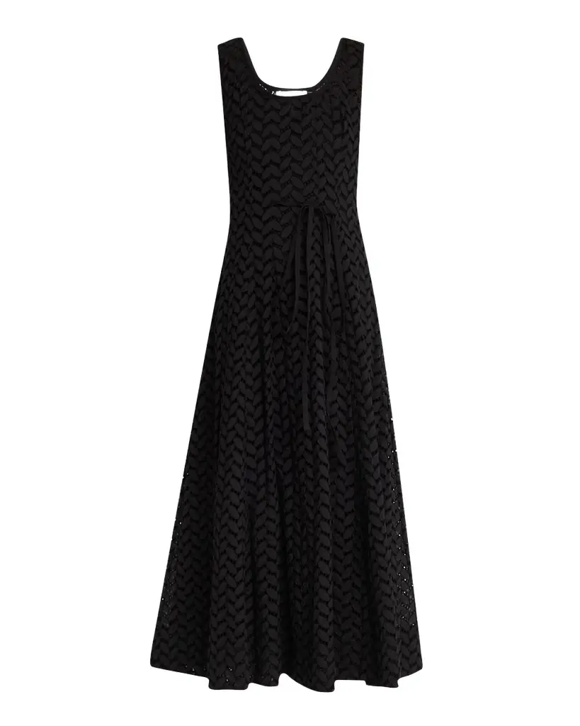 Merlette Olea Eyelet-Embroidered Cotton Midi Dress