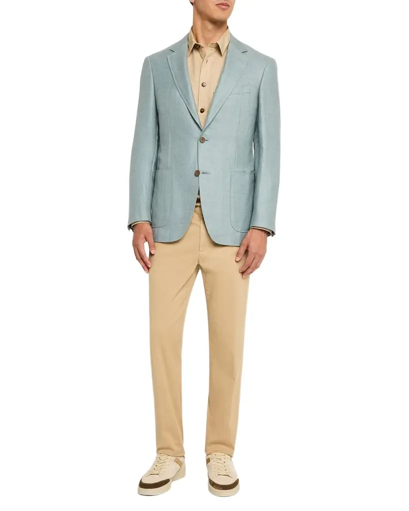Canali Men 's Wool-Blend Twill Blazer