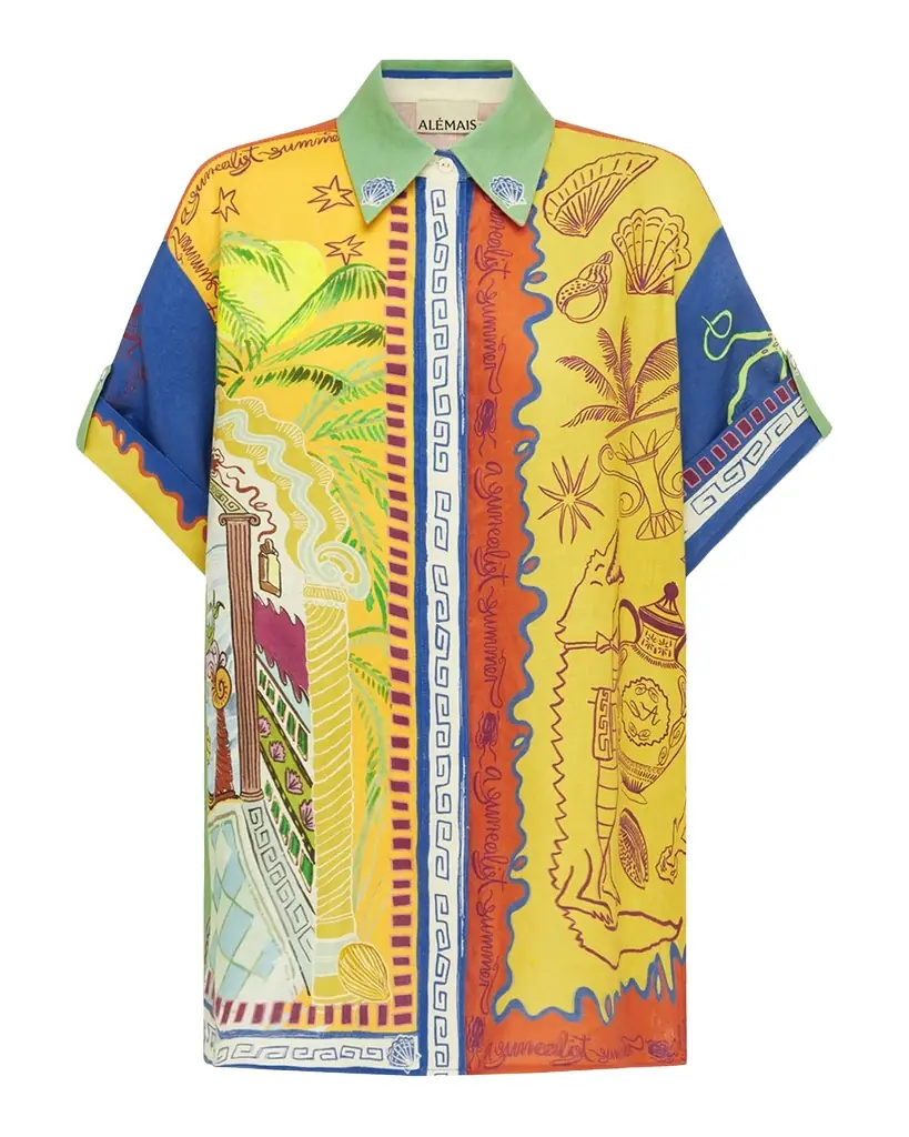 ALEMAIS Surrealist Summer Shirt