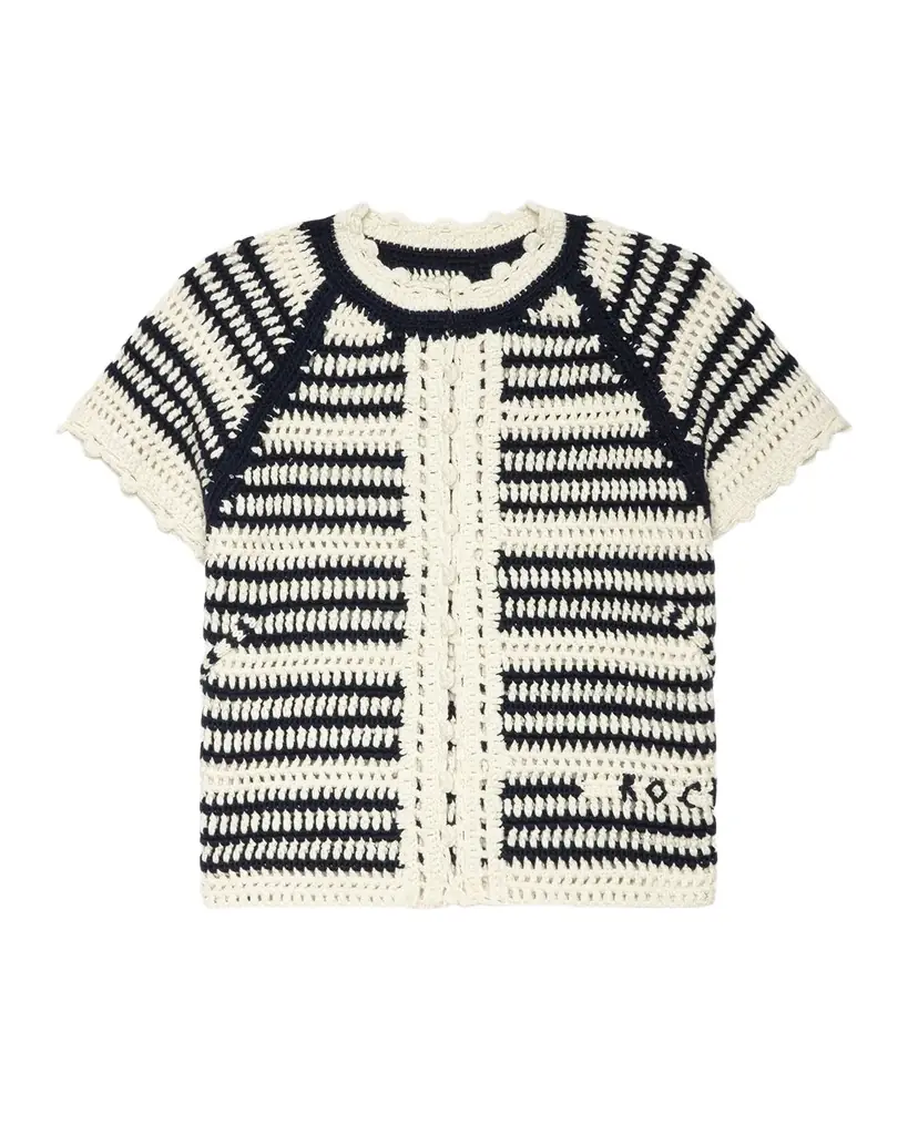 Zadig & Voltaire Zelie Open Crochet Cardigan