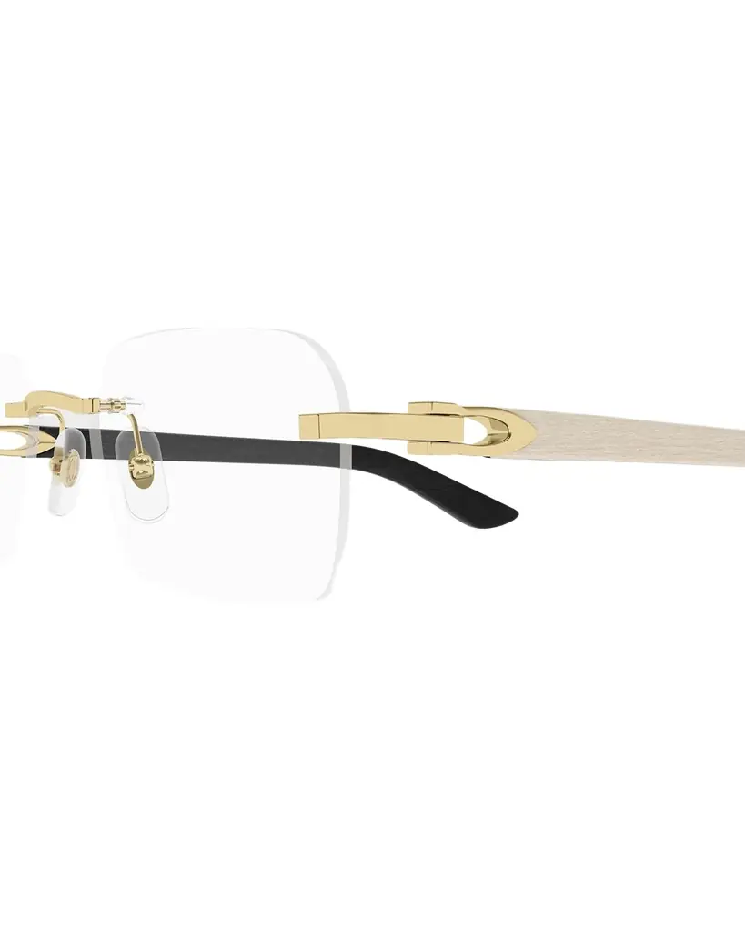 Cartier Men 's CT0453OM Metal Rectangle Optical Frames