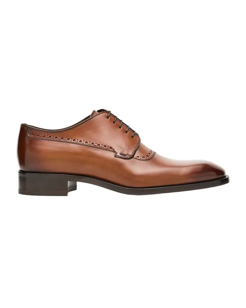 Christian Louboutin Men 's Sartoby Brogue Leather Derby Shoes