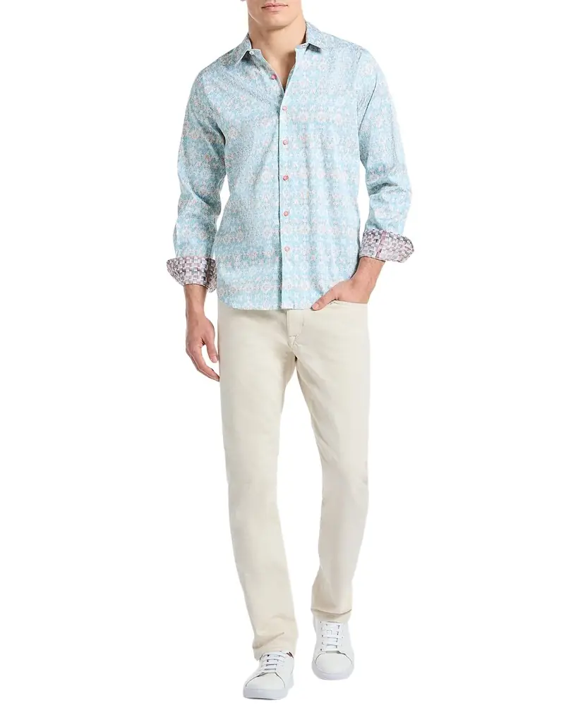 Robert Graham Men 's Mariage Cotton-Stretch Sport Shirt