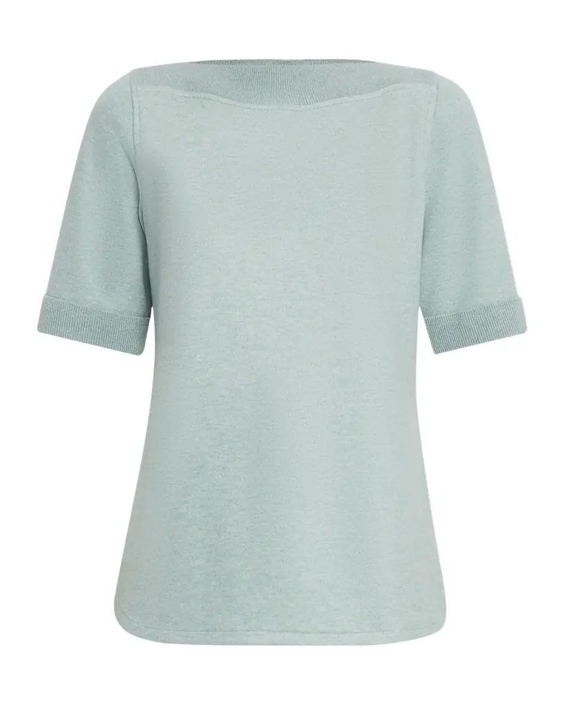 Loro Piana Rio Bodro Novalis Cashmere Short-Sleeve Sweater