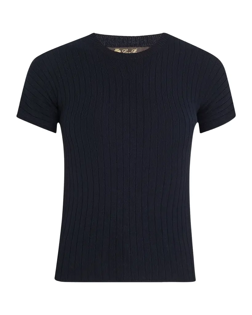 Loro Piana Rib Cashmere Baby T-Shirt