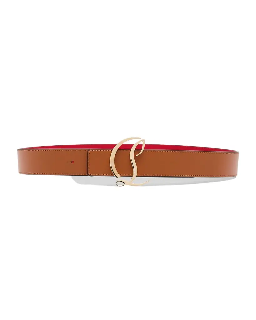 Christian Louboutin CL Logo Leather Belt