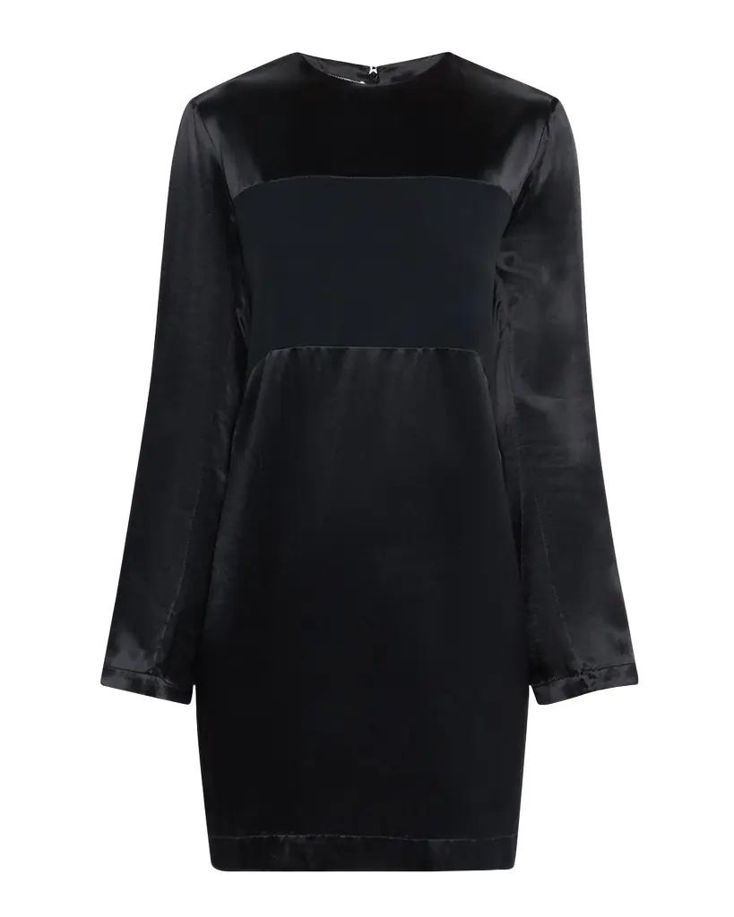 Emporio Armani Paneled Satin Mini Dress
