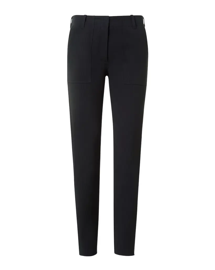 Akris punto Low-Rise Cotton Gabardine Slim-Leg Ankle Pants