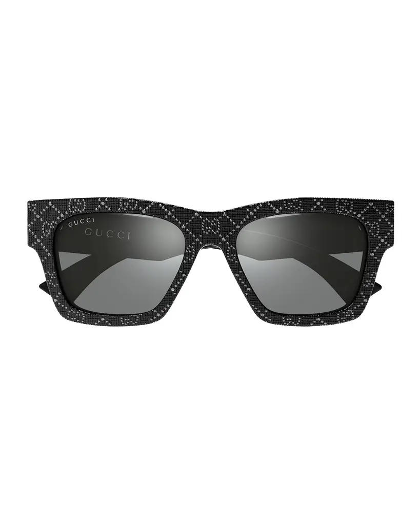 Gucci Rectangular Acetate Sunglasses