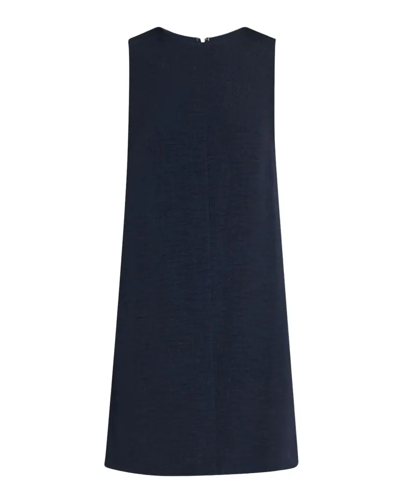 Emporio Armani Sleeveless Front-Slit Tunic Mini Dress