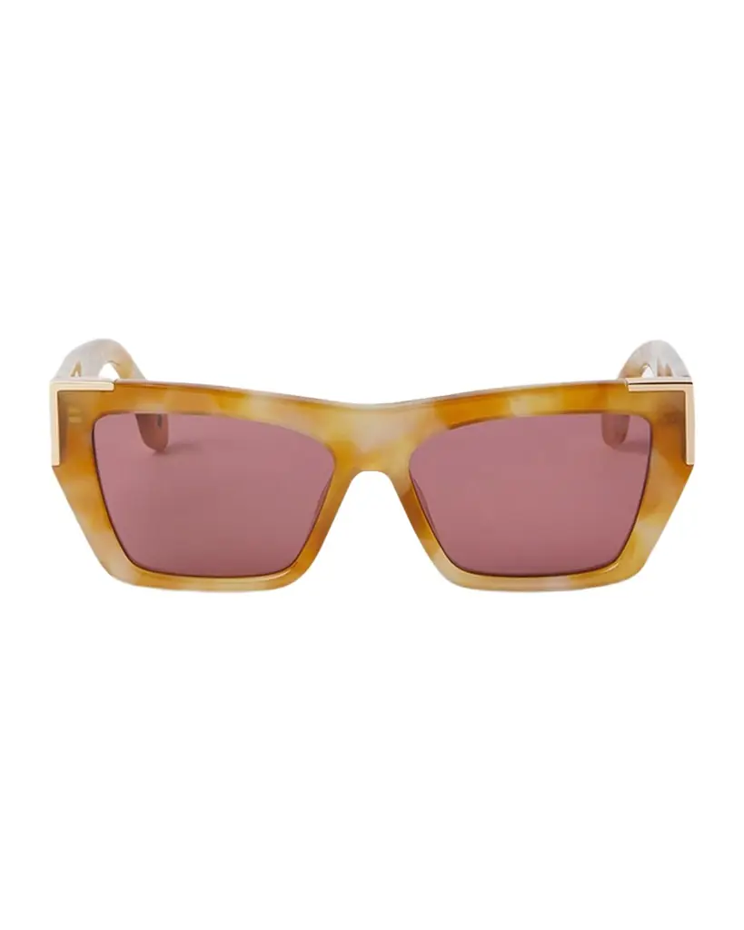 Palm Angels Hollywood Cat-Eye Acetate Sunglasses