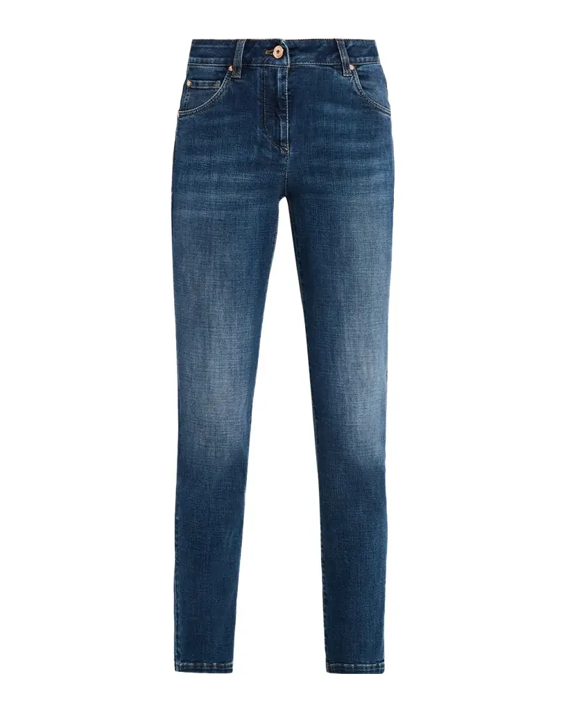 Brunello Cucinelli High Rise Skinny-Leg Jeans