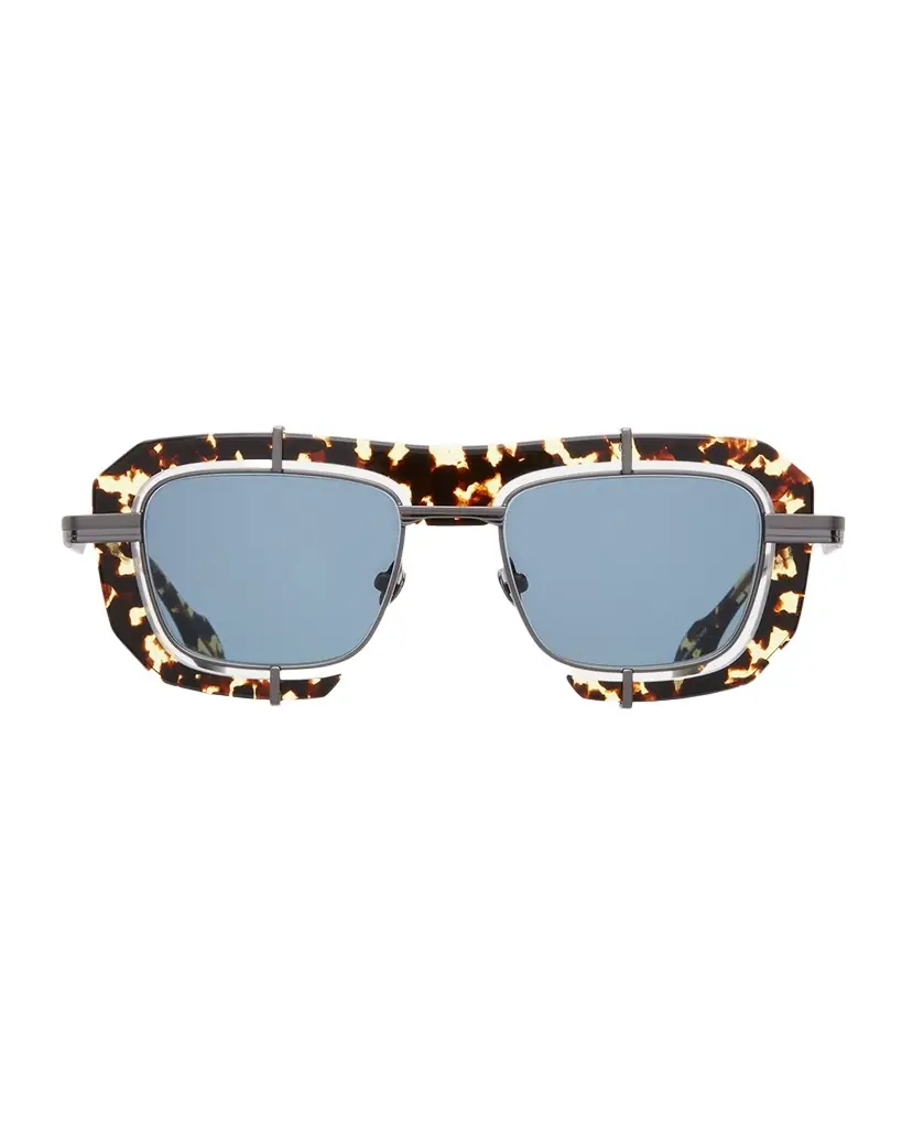 JW Anderson Geometric Aviator Stainless Steel Sunglasses