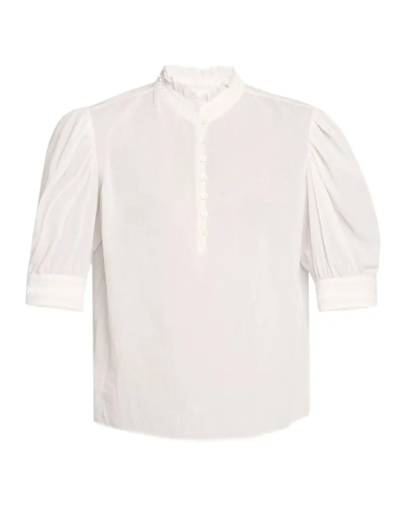 FRAME The Ruffle Collar Top