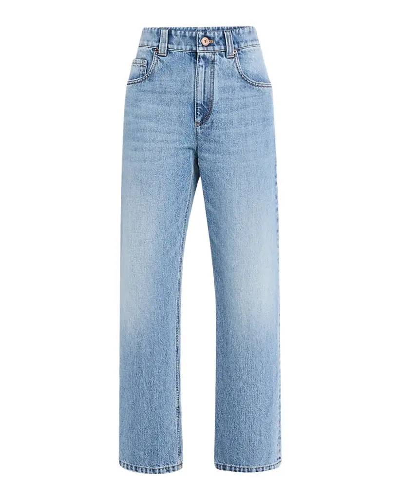 Brunello Cucinelli High-Rise Straight Jeans