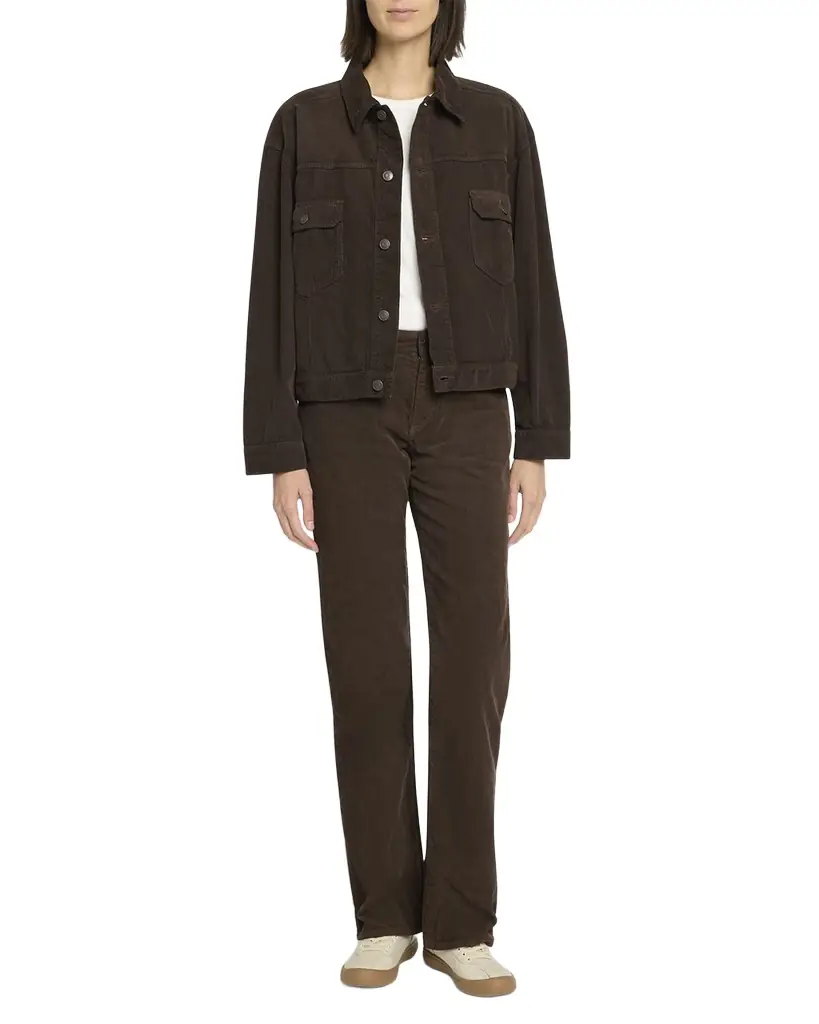THE ROW Carlyl Corduroy Straight-Leg Pants