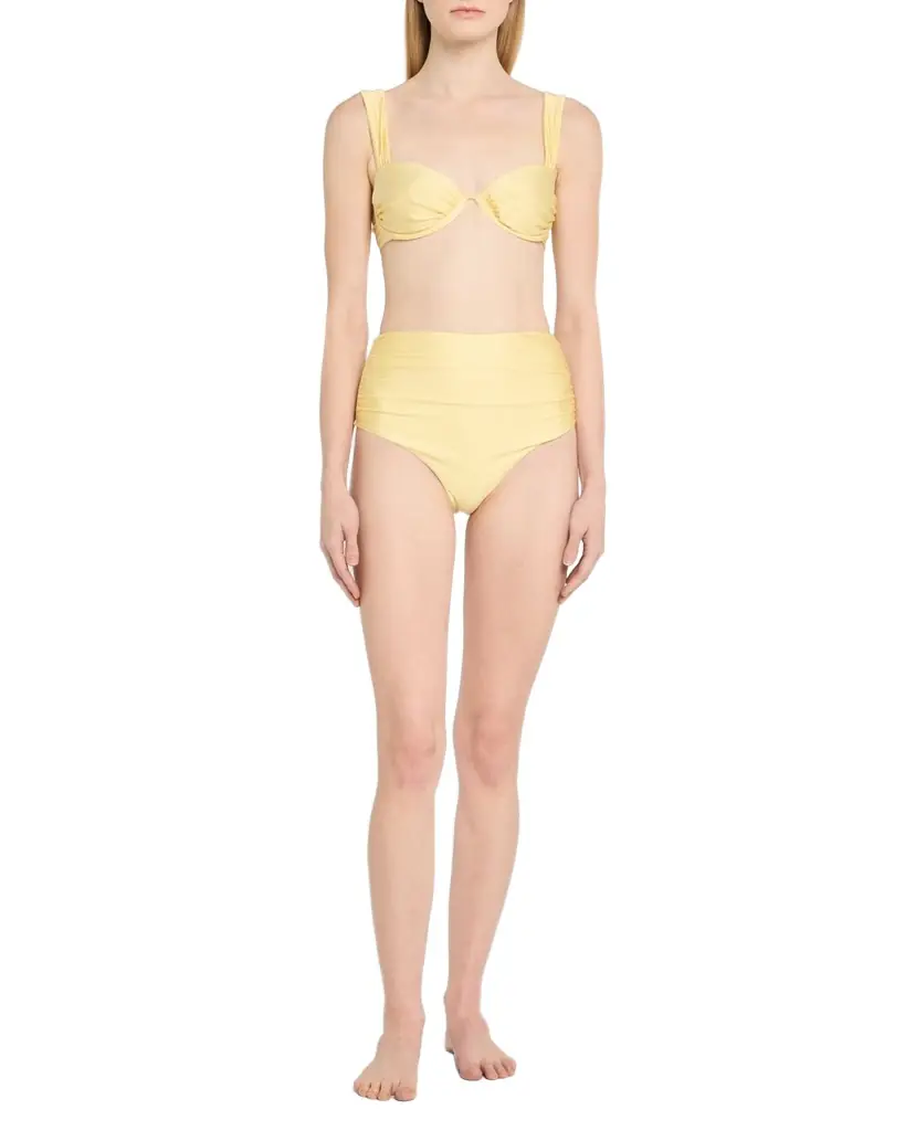 SIMKHAI Anniston Ruched Bikini Top