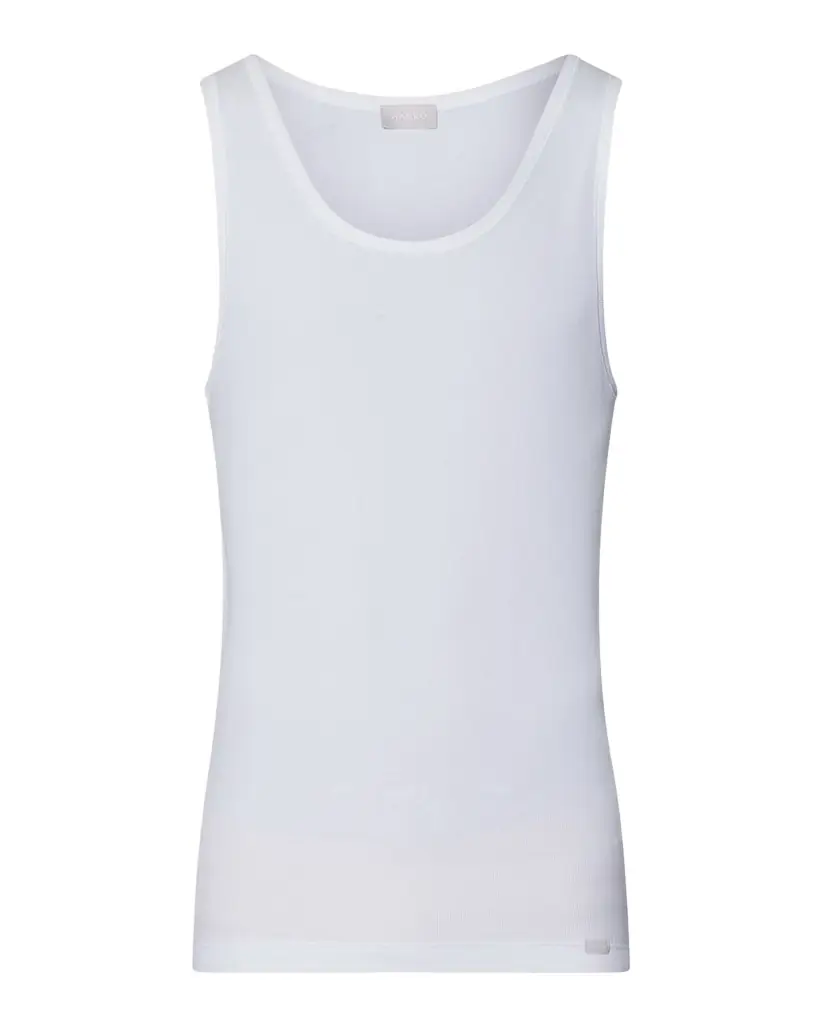 Hanro Men 's Cotton Essentials 2.2 Ribbed Tank Top