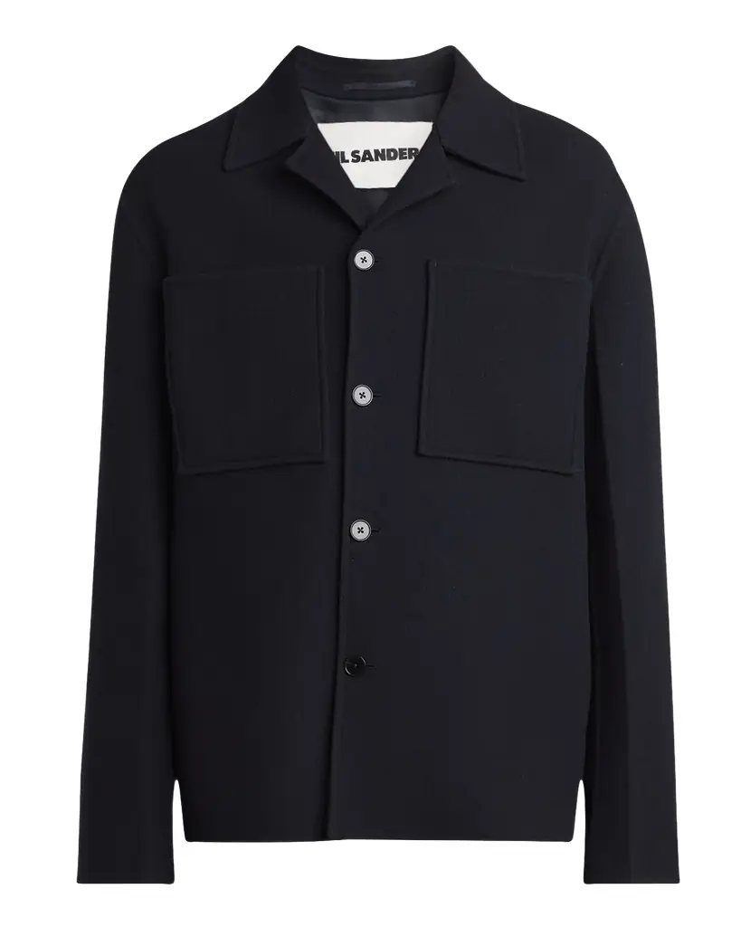 Jil Sander Men 's Wool Boxy-Fit Shirt Jacket