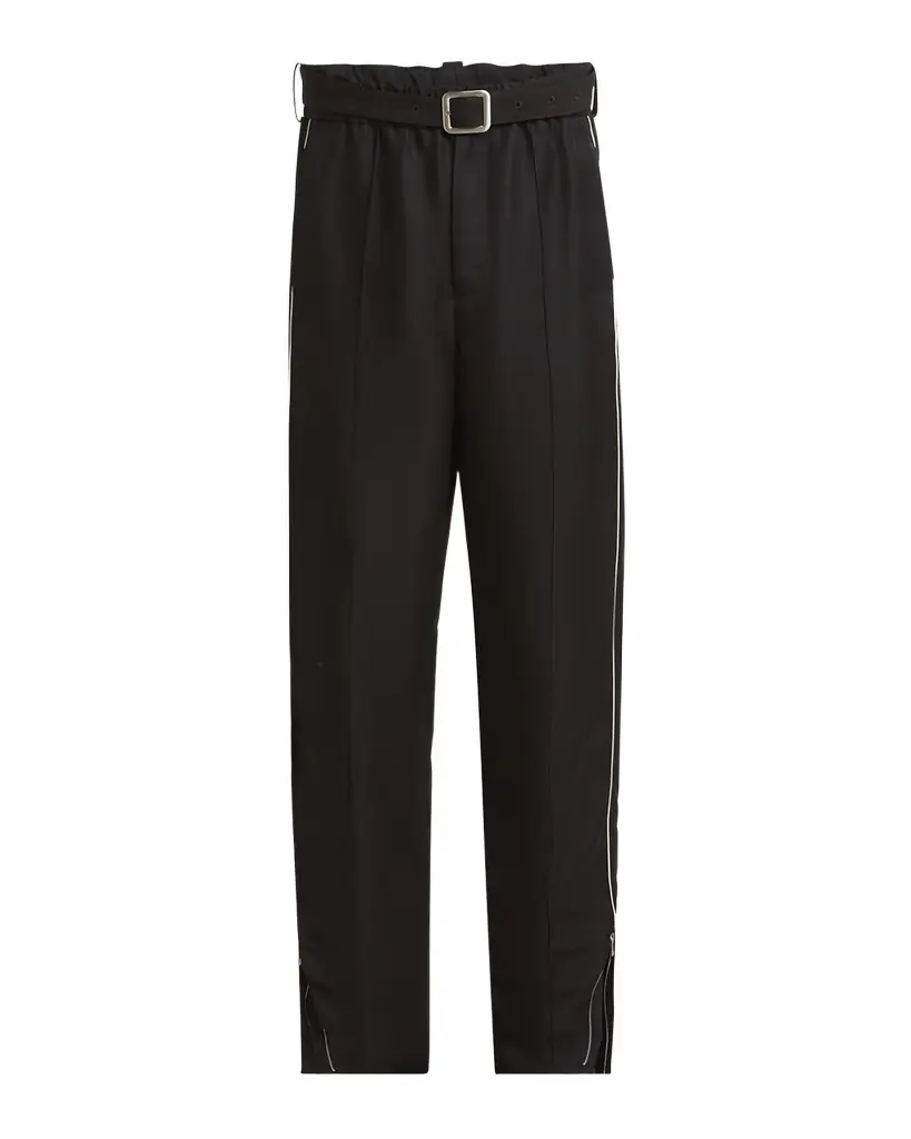 Jil Sander Men 's Relaxed-Fit Trousers with Piping