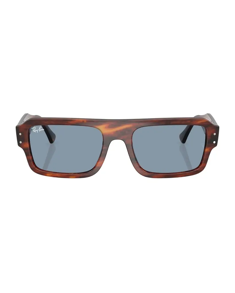 Ray-Ban RB4454 Havana Rectangular Sunglasses