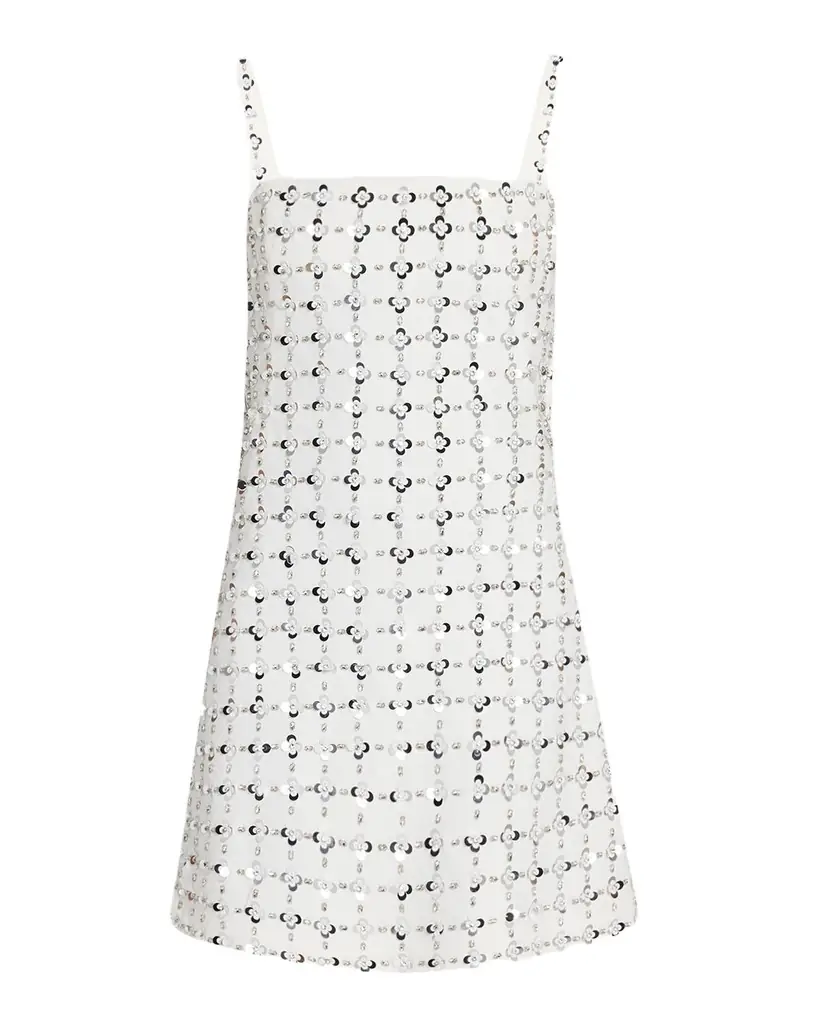 SIMKHAI Ziva Sleeveless Embellished Mini Dress