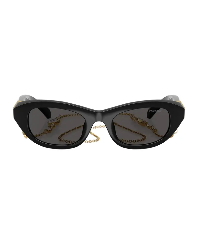 SWAROVSKI SK6036U Rectangle Plastic Sunglasses