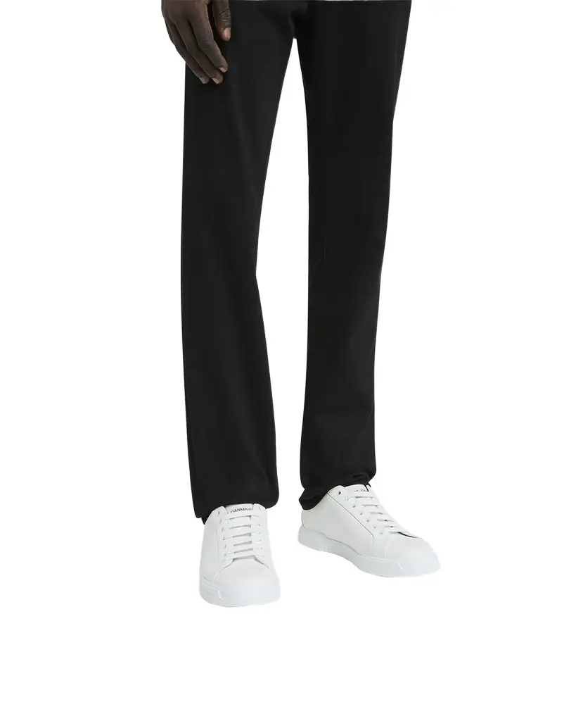 Dolce & Gabbana Men 's Portofino Calfskin Low-Top Sneakers