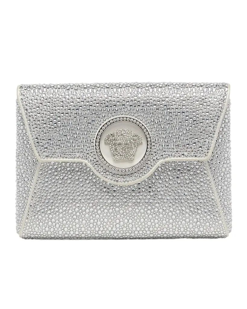 Versace La Medusa Mini Crystal Crossbody Bag