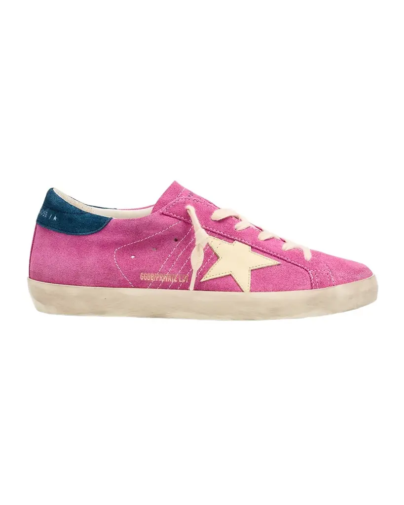 Golden Goose Super-Star Suede Low-Top Sneakers