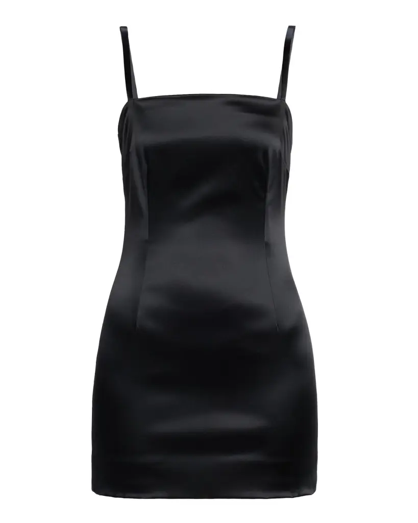 Dolce & Gabbana Stretch Satin Lace-Up Mini Dress