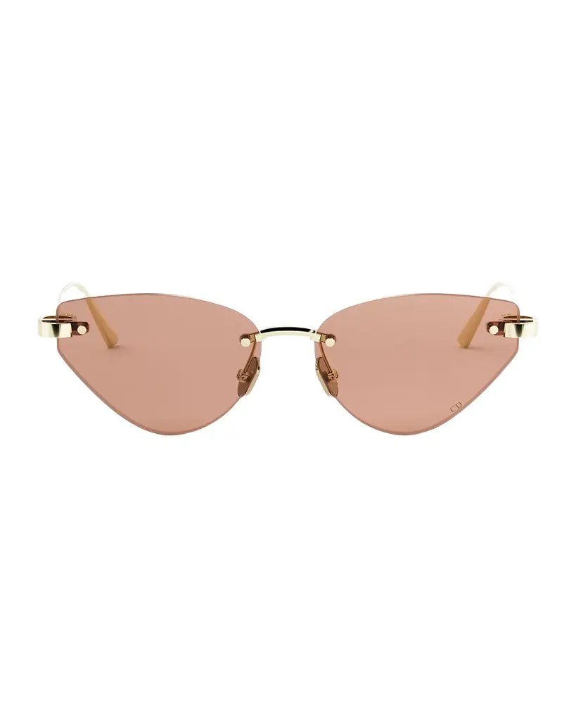DIOR CDior B5U Cat-Eye Metal Sunglasses