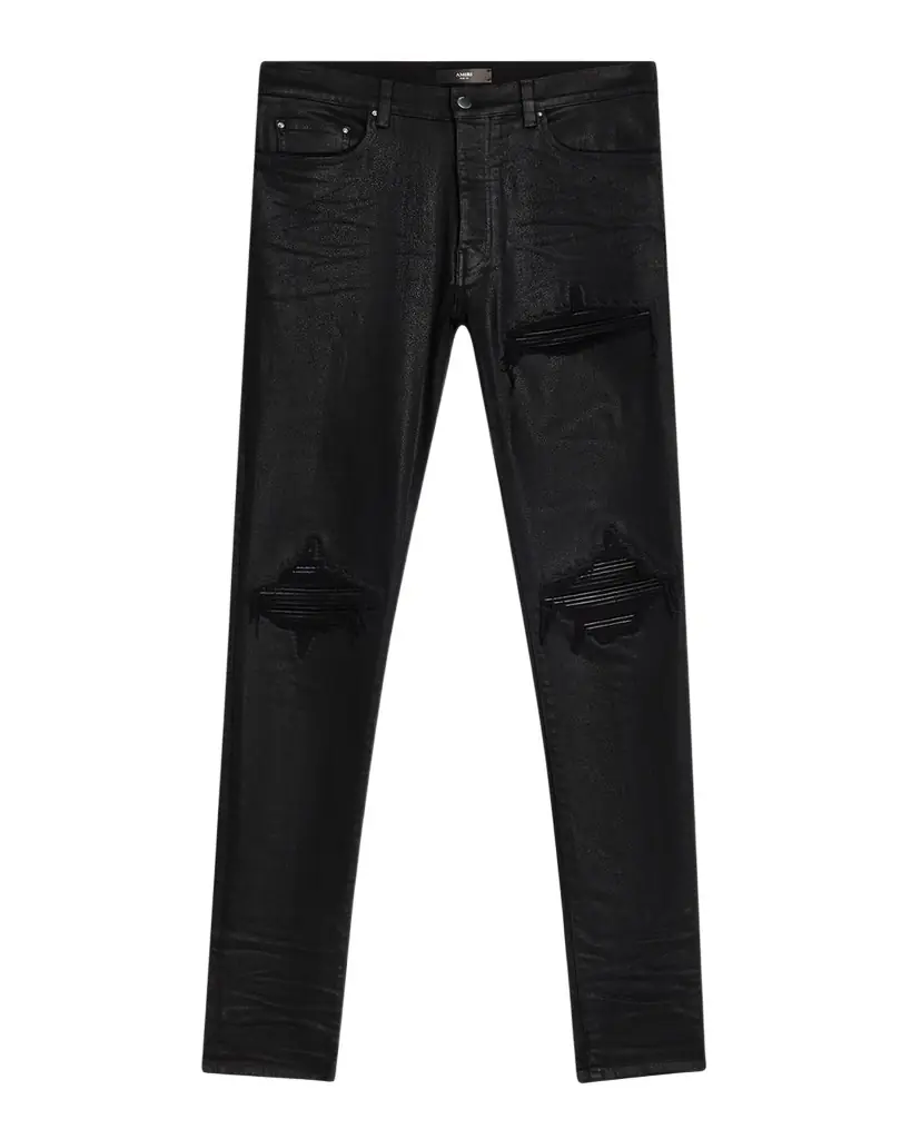 Amiri Men 's MX1 Waxed Skinny Jeans