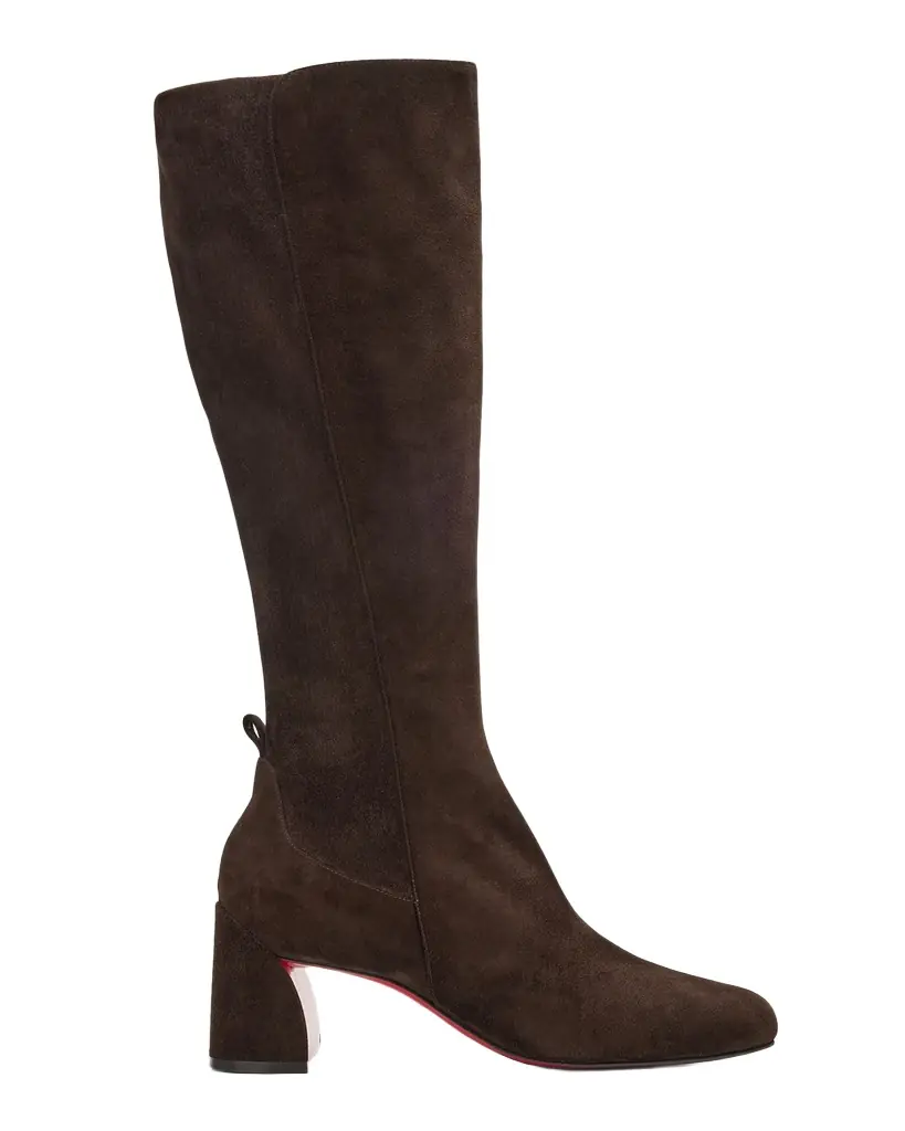 Christian Louboutin 55mm Jane Botta Suede Knee-High Boots