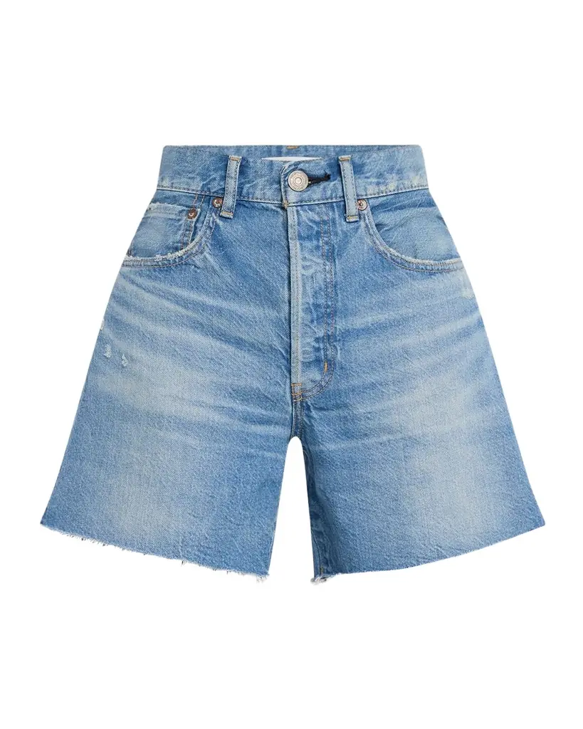 MOUSSY VINTAGE Harbeson High-Rise Denim Shorts