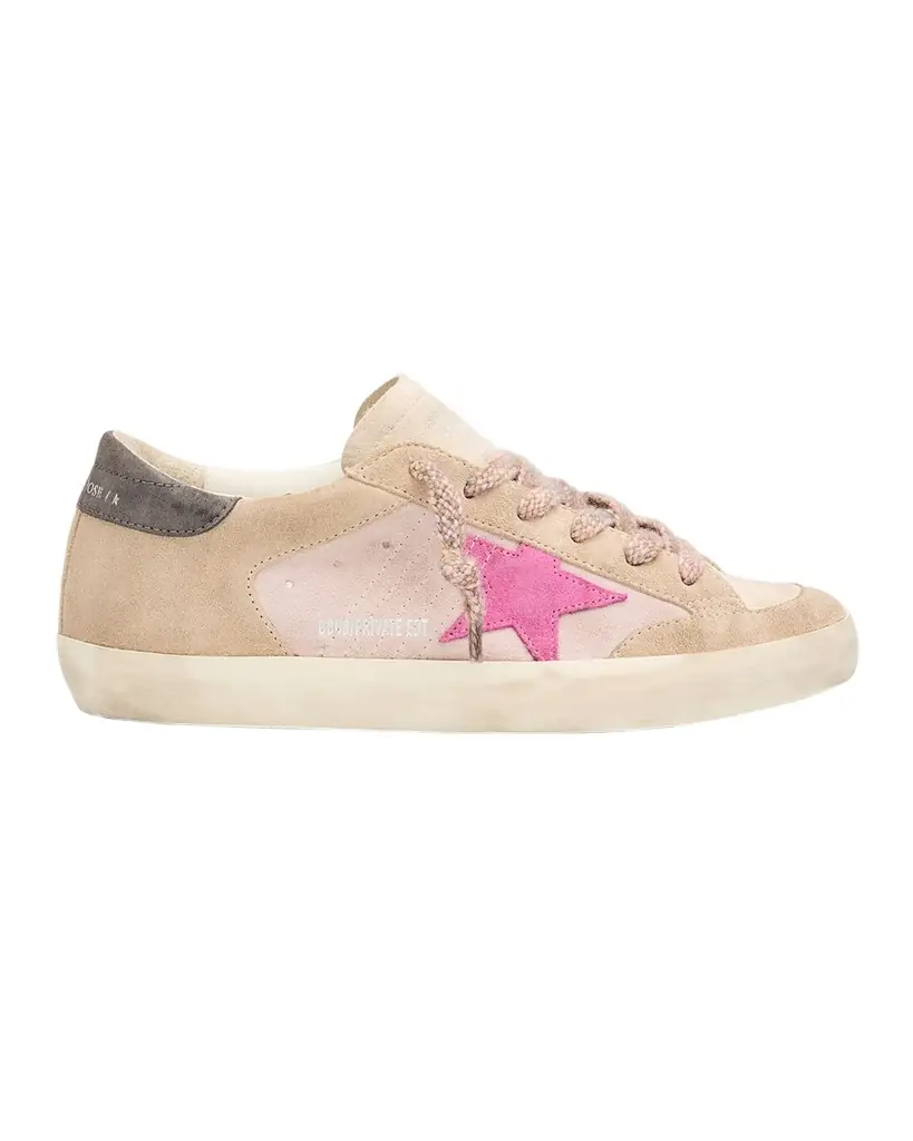 Golden Goose Super-Star Penstar Suede Low-Top Sneakers