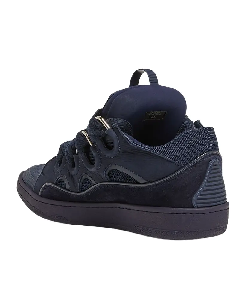 Lanvin Men 's Curb Napa Leather Low-Top Sneakers