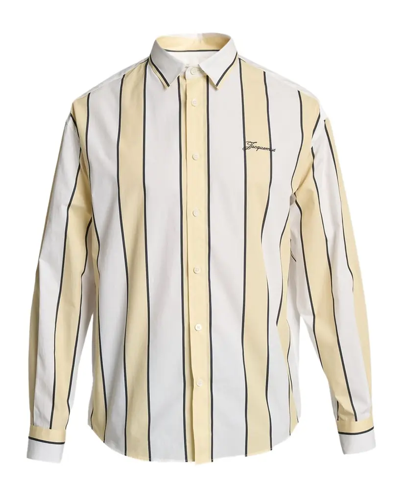 Jacquemus Men 's The Simon Stripe Poplin Button-Down Shirt