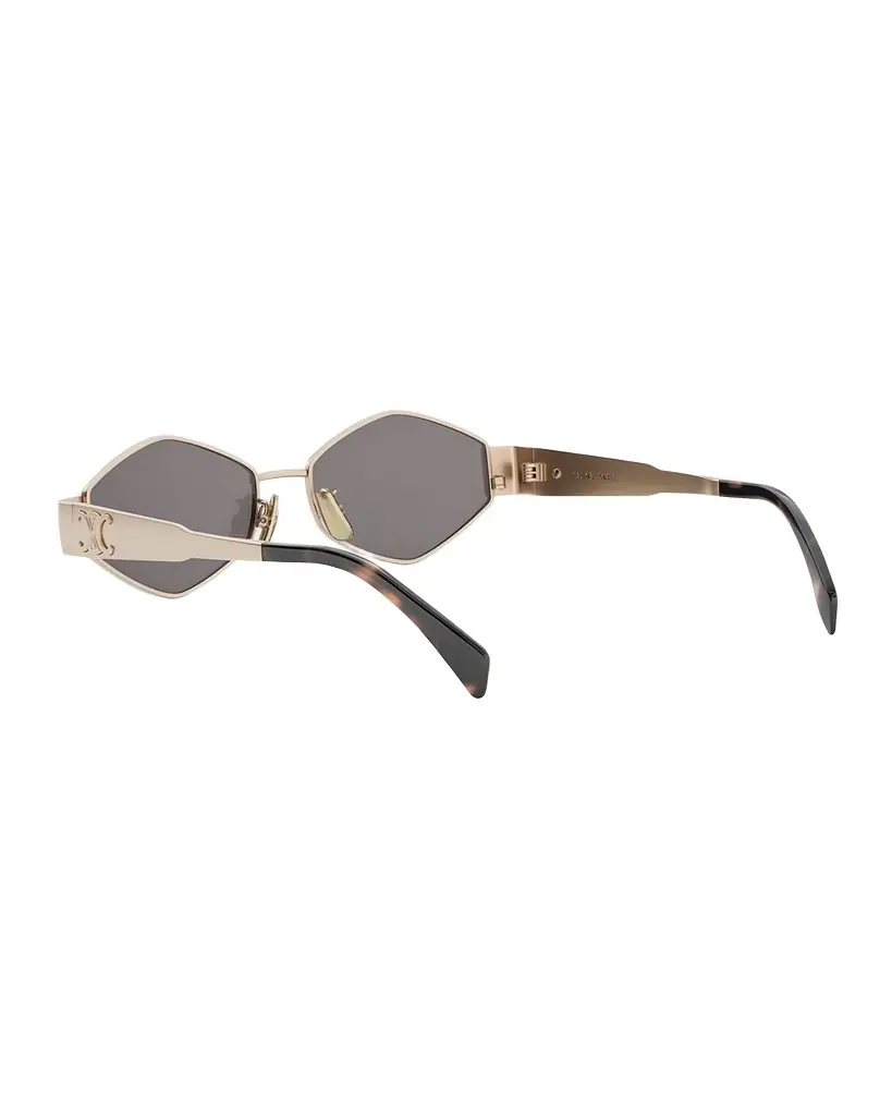 Celine Triomphe Geometric Metal Sunglasses