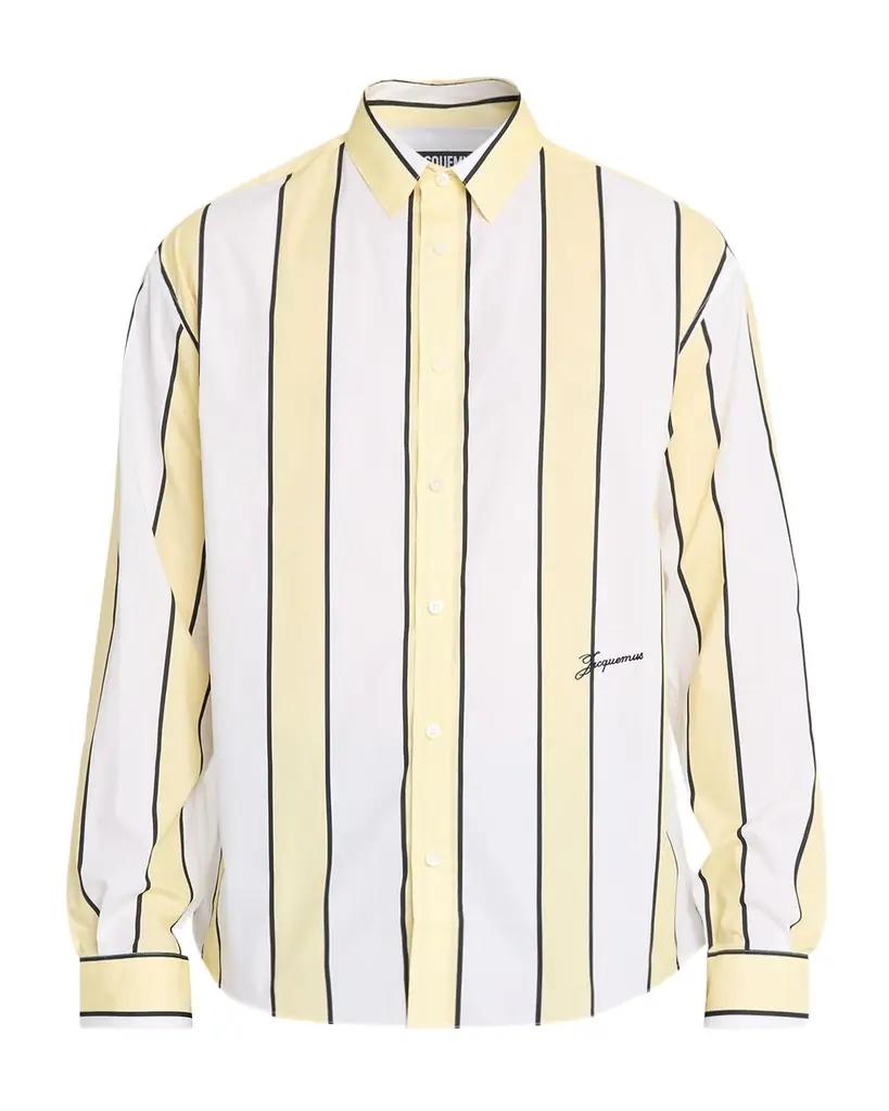 Jacquemus Men 's Simon Stripe Cotton Sport Shirt