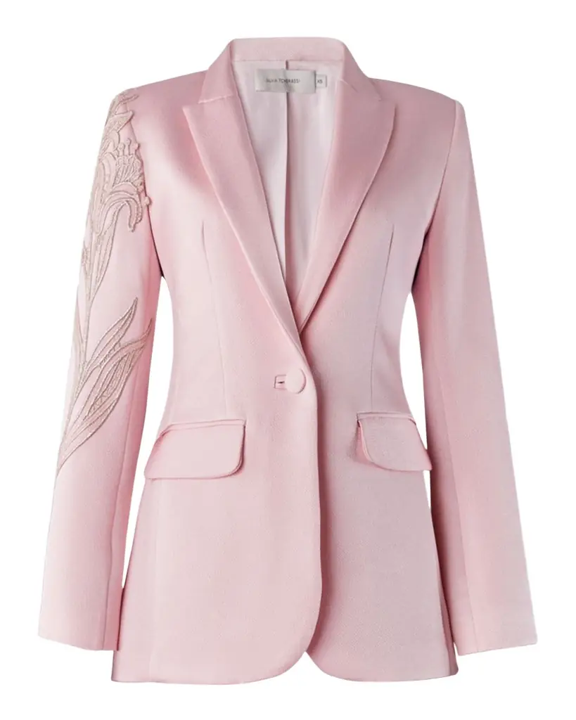 Silvia Tcherassi Rebeca Lace Single-Breasted Jacket