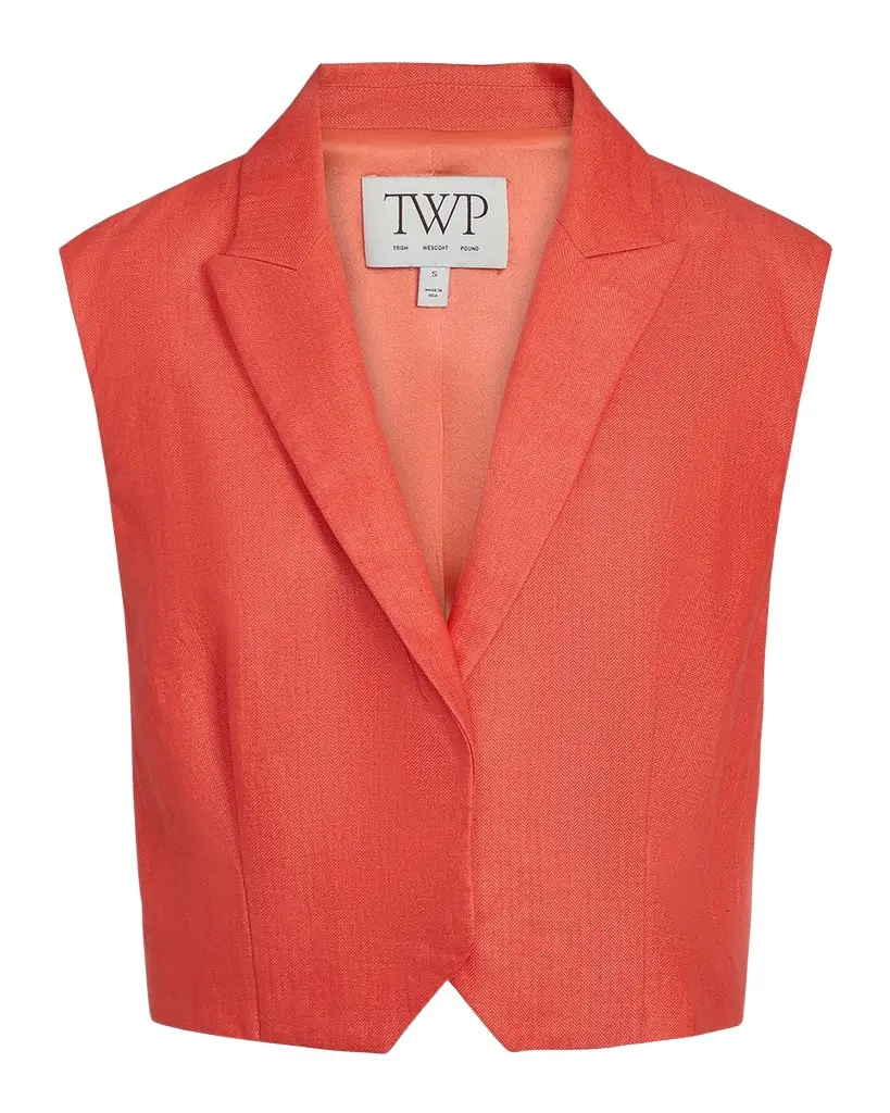TWP Katie Cotton-Linen Vest