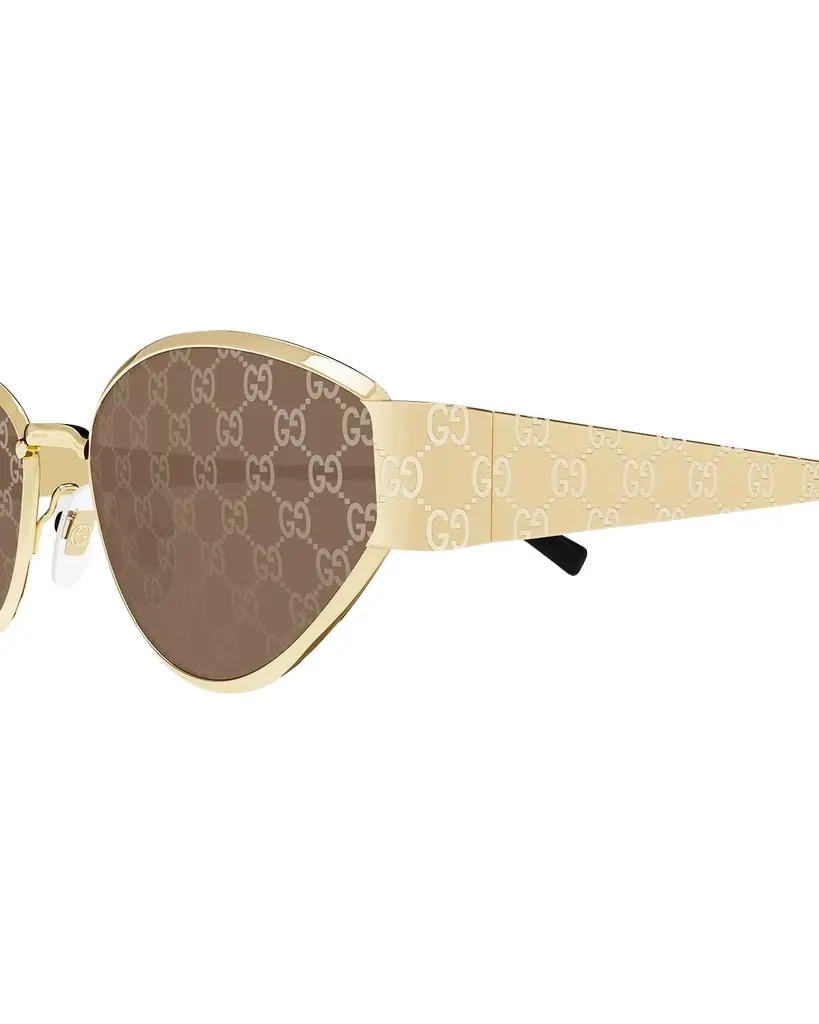 Gucci GG Metal Oval Sunglasses